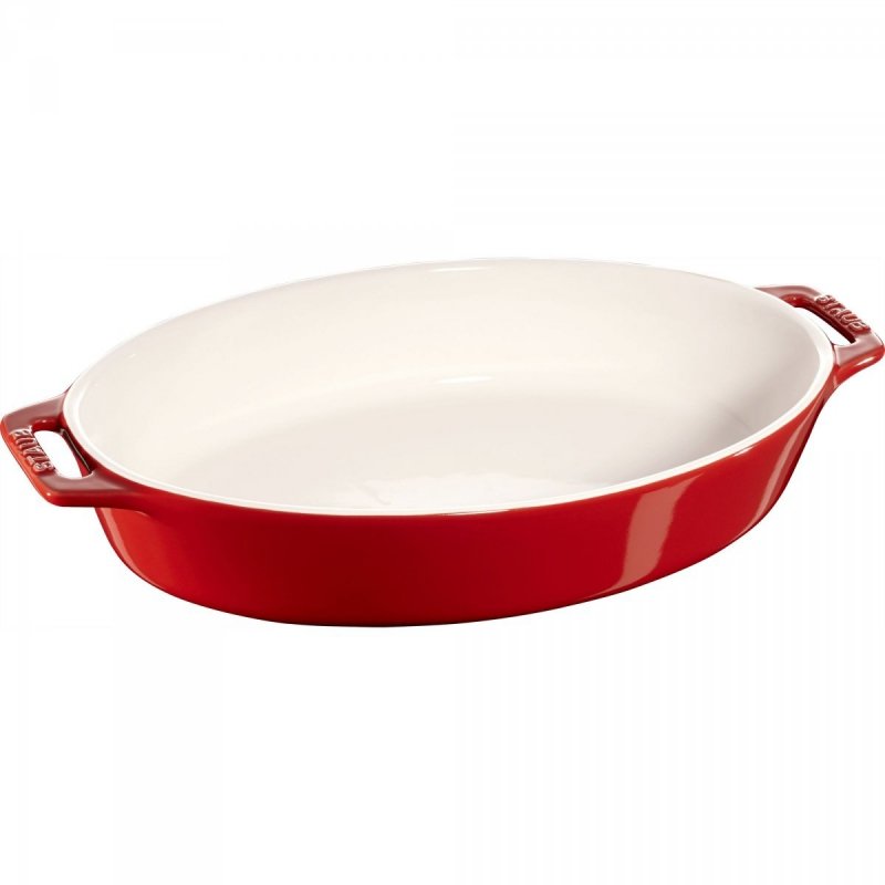 Owalny Półmisek Ceramiczny 2.3l Czerwony Cooking Staub