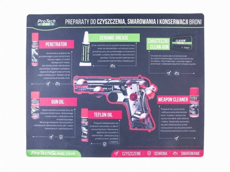 Pro Tech Guns Mata do czyszczenia broni 47x38
