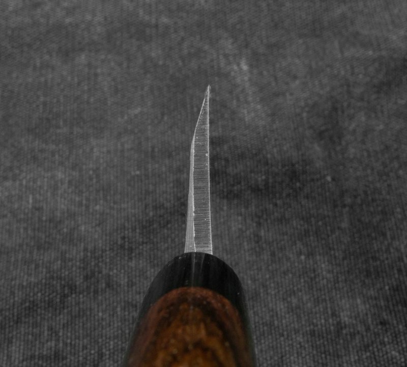 Hideo Kitaoka Shirogami Satin Nóż Deba 16,5cm