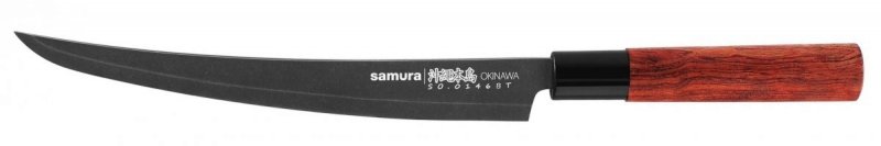 Samura Okinawa Stonewash nóż slicing tanto 240mm