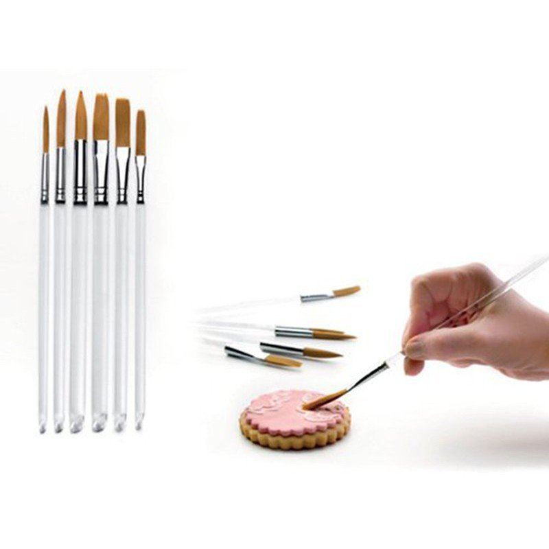 Ibili Komplet 6 szt. Pędzelków Do Malowania