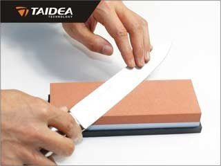 Ostrzałka kamienna Taidea TG6310 - Dwustronna gradacja 1000/3000, prowadnica do kąta, do noży kuchennych i narzędzi - 27 mm - Taidea