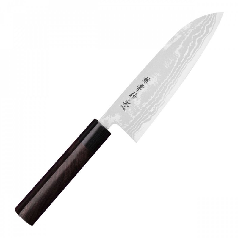 Kanetsune Zen-Bokashi Ao/ir Santoku 16,5