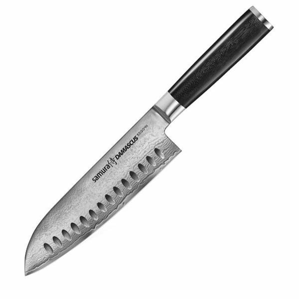 Samura Damascus – Nóż Santoku 180mm, Stal VG-10 Damascus, Rękojeść G10
