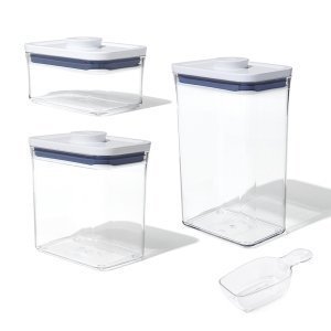 OXO-Zestaw 3 pojemników+miarka prostokąt GoodGrips