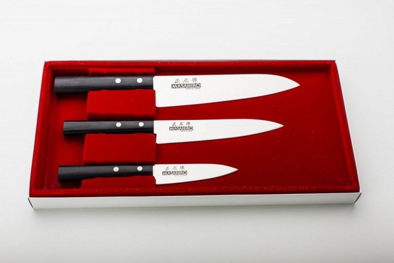 Zestaw 3 noży Masahiro Sankei 358_424445 (18, 15, 9 cm)