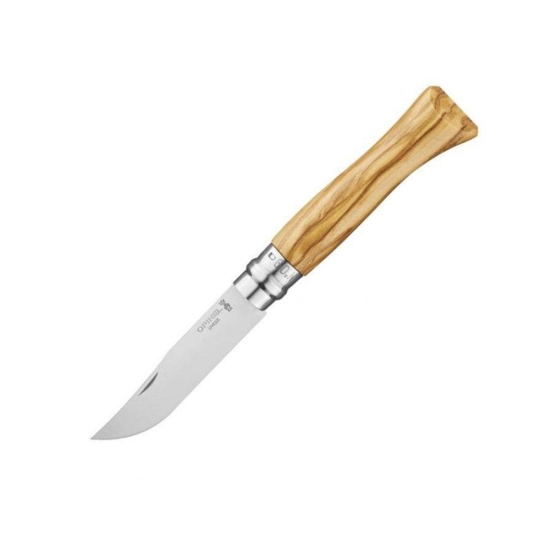 Nóż Opinel Olive 09 9 cm oliwne Sandvik Virobloc