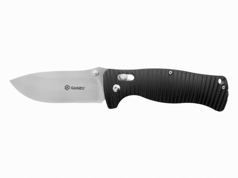 Nóż składany Ganzo G720-B - Stal 440C, blokada AXIS, ergonomiczna rękojeść G10, do EDC i outdoor - 210 mm - Ganzo