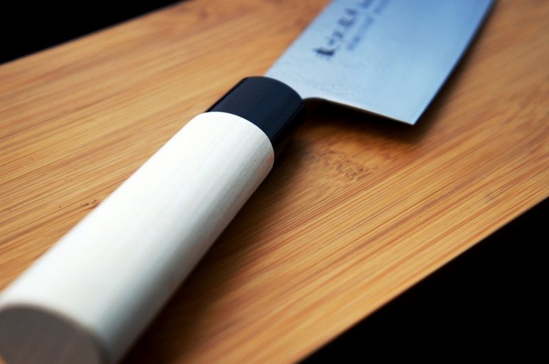 Nóż Nakiri 16 Cm Satake Nashiji Natural do krojenia warzyw