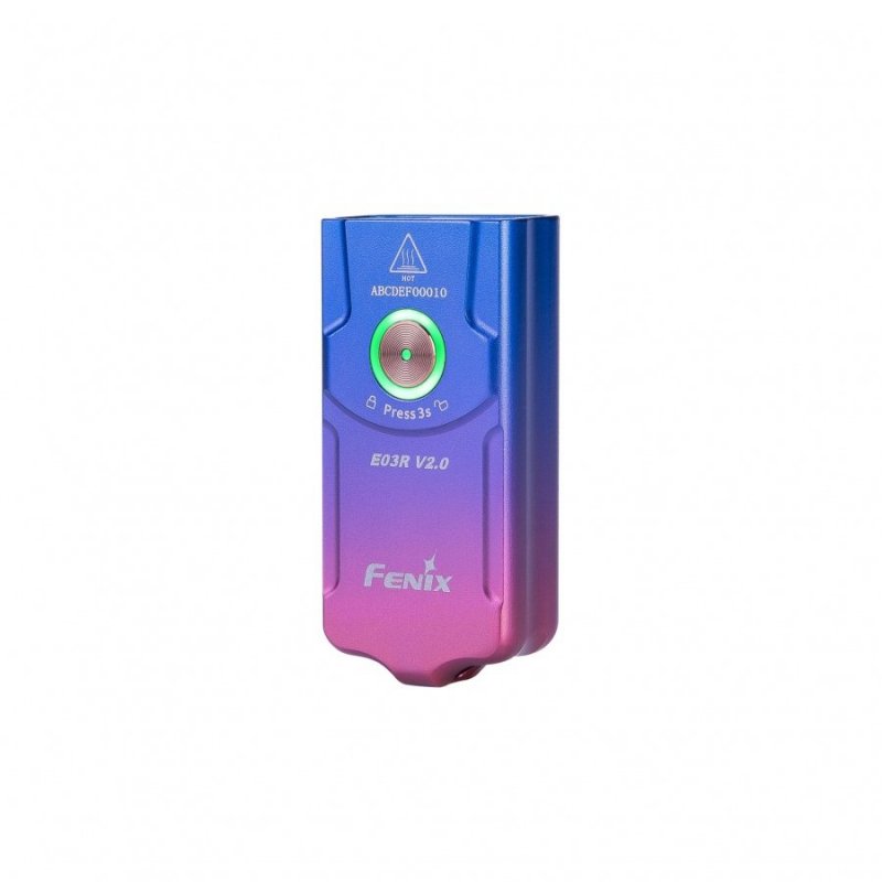 Latarka diodowa Fenix E03R V2.0 nebula, wersja limitowana