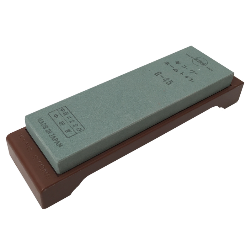 King Kamień wodny G-45 Gradacja 220 z podstawą – Precyzyjne ostrzenie noży