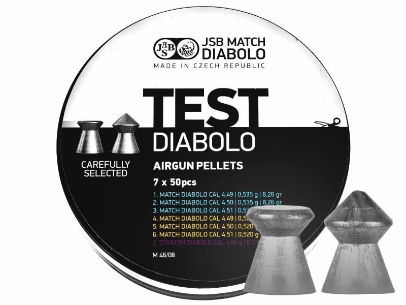 Śrut diabolo JSB Tester Pistol 4,5 mm 350 szt. 0,520-0,535
