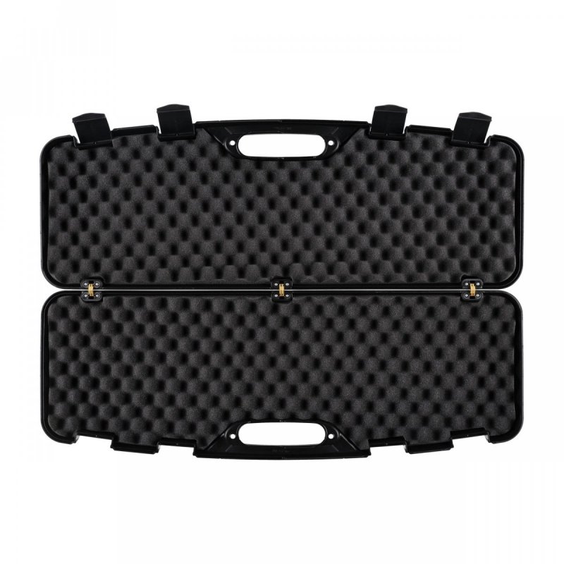 Kufer na bron Megaline czarny 82x25x8 cm klamry