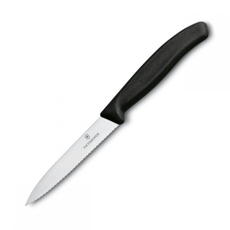 Nóż do obierania Victorinox 6.7733 - Lekki, ergonomiczny, ząbkowane ostrze do precyzyjnego obierania warzyw i owoców - 8 cm
