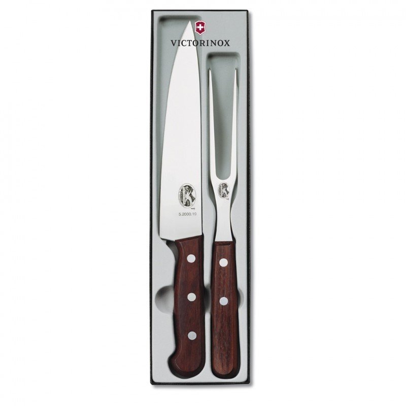 Zestaw kuchenny 2 częściowy Victorinox - Do krojenia mięsa, stal nierdzewna, ergonomiczne rączki - 19 cm
