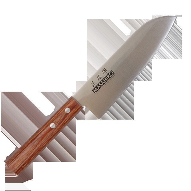 Nóż Masahiro Sankei Santoku 165mm Brązowy [35921] uniwersalny