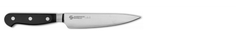 Nóż szefa kuchni Ambrogio Sanelli Maitre 19cm, stal NITRO-B, kuty