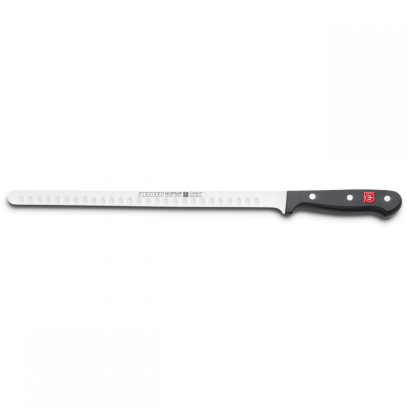 Nóż do łososia 29cm Wusthof Gourmet stal 56HRC żłobienia