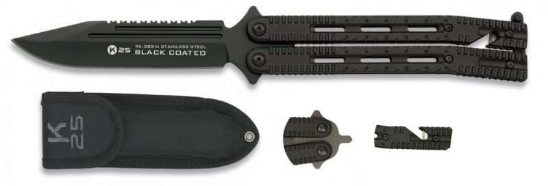 Nóż Motylek K25 36214 Balisong Black