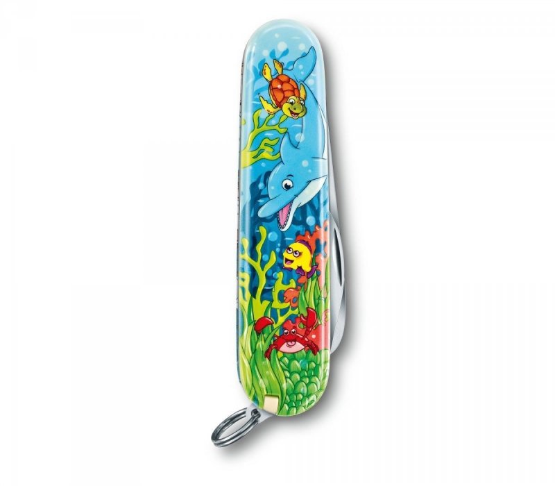 Zestaw dla dzieci scyzoryk My First Victorinox, zwierzęca edycja DELFIN „Skip“ 0.2373.E1
