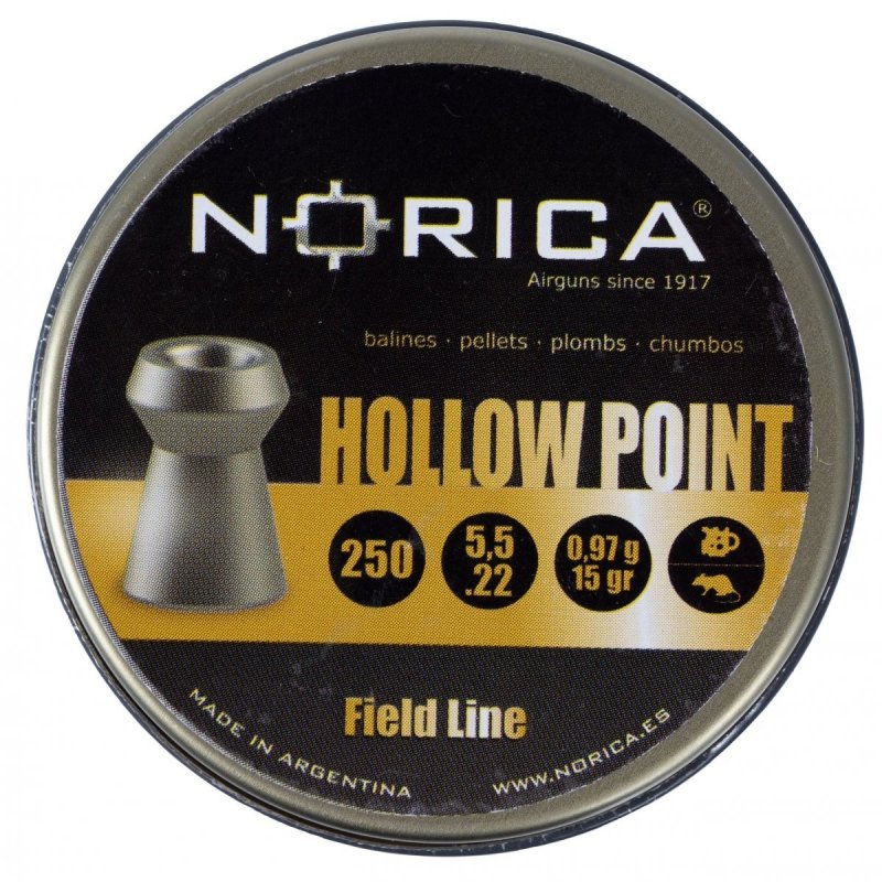 Śrut Norica Hollow Point 5,5 mm 250 szt.