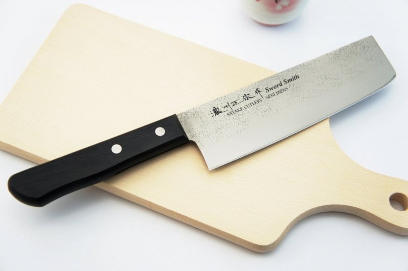 Nóż Nakiri Satake Nashiji 16cm, stal 420J2, do warzyw