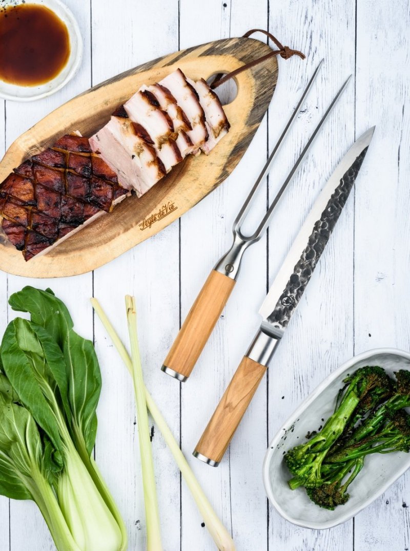 Widelec do mięsa Forged  drewno Oliwne pudełko