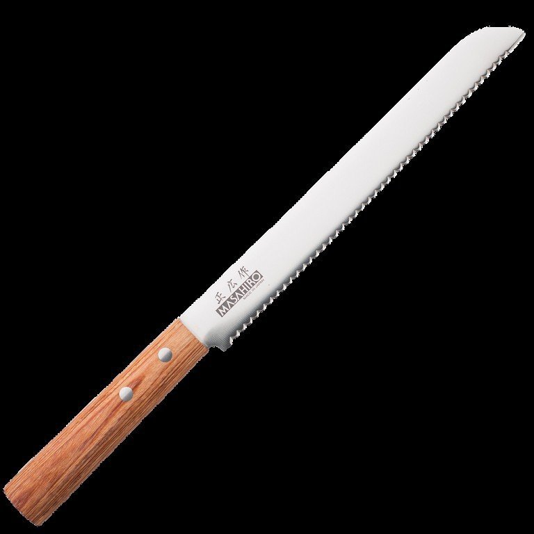 Nóż Masahiro Sankei Bread 210mm brązowy [35926]
