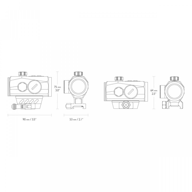 Kolimator Hawke Endurance RD 1x30 Weaver 3 MOA Dot