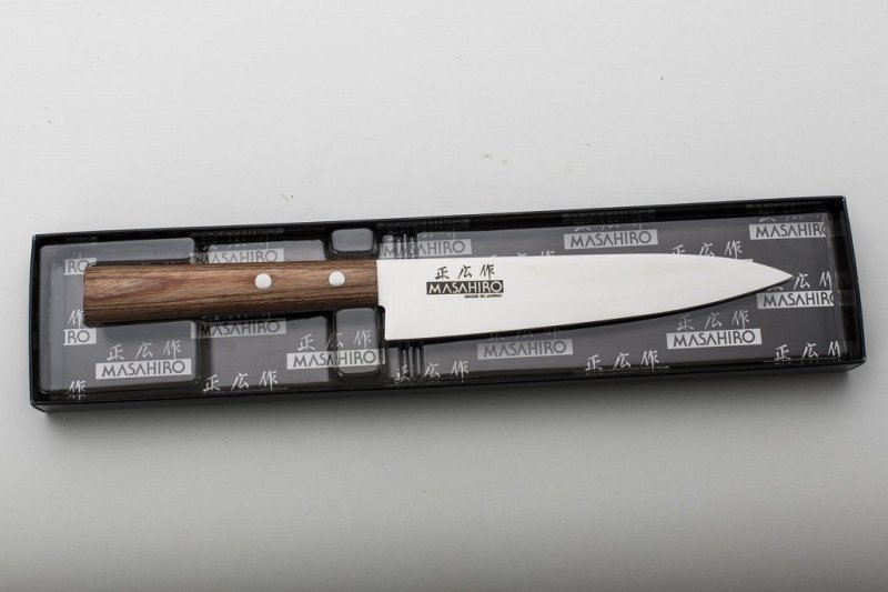 Nóż Masahiro Sankei Utility 150mm Brązowy [35925]