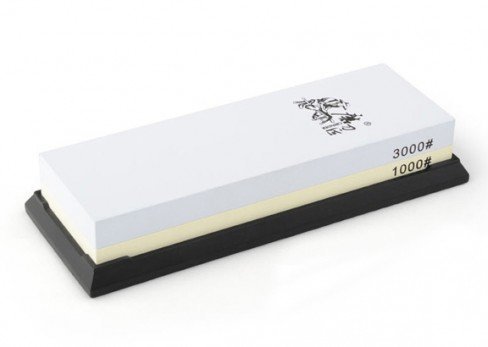 Ostrzałka kamienna Taidea TG6310 - Dwustronna gradacja 1000/3000, prowadnica do kąta, do noży kuchennych i narzędzi - 27 mm - Taidea