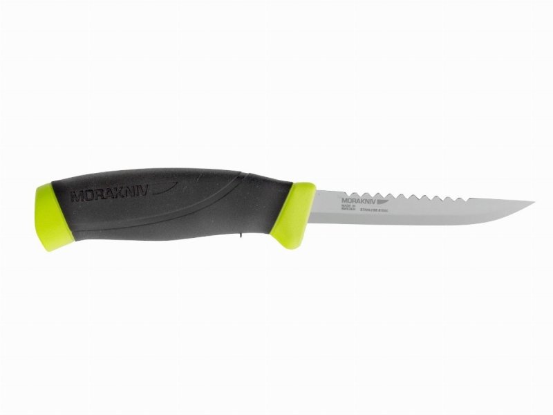 Nóż do filetowania Mora Fishing Comfort Scaler - Lekka stal Sandvik, gumowana rękojeść, z klipsem do wędkowania - 98 mm - Morakniv