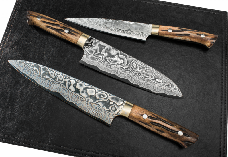 Takeshi Saji YBB Nóż Santoku 18cm VG-10