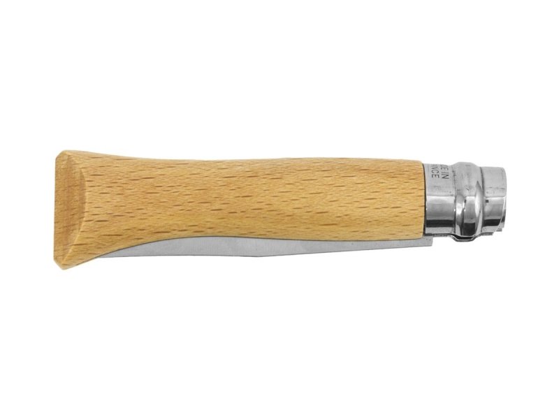 Nóż składany Opinel 6 Inox Buk - Lekki, blokowane ostrze Virobloc, do codziennego użytku - 73 mm - Opinel