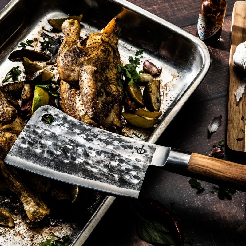 Tasak uniwersalny Forged Olive, stal nierdzewna, drewno oliwne