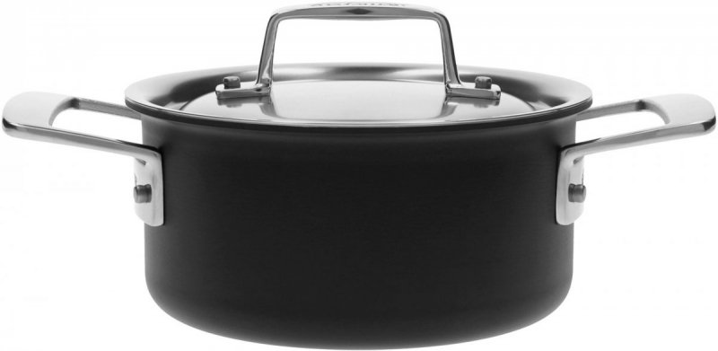 DEMEYERE BLACK 5 Garnek Niski Z Pokrywką 1.5 Ltr Black 5