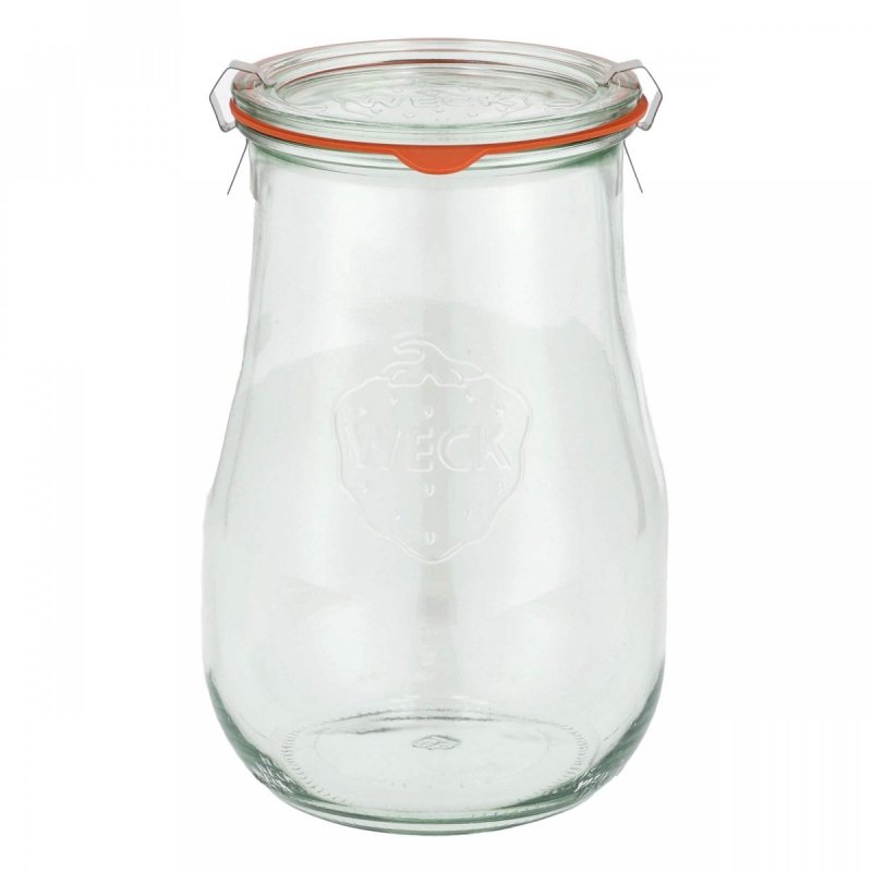 Słoik Weck Tulip z pokrywką, uszczelką i 2 zapinkami 1750 ml 4 szt
