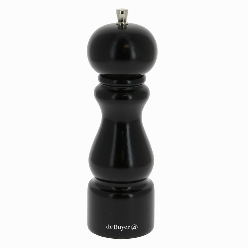 RUMBA Młynek do soli 20 cm czarny lakierowany