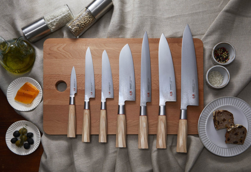 Nóż kuchenny Suncraft SENZO TWISTED OCTAGON Santoku 167 mm
