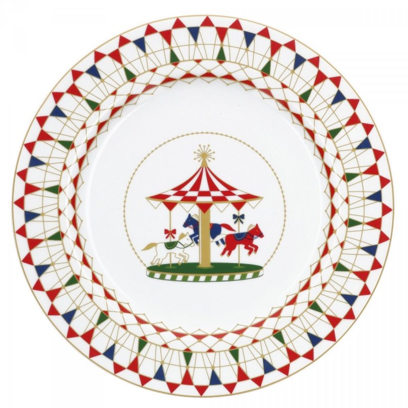 Okrągła Taca 31 Cm Xmas Carousel Rose&Tulipani