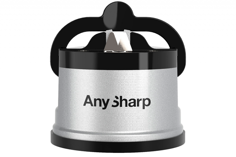 Ostrzałka Anysharp Classic Silver + Mini Nożyczki do Noży Kuchennych, Wielo