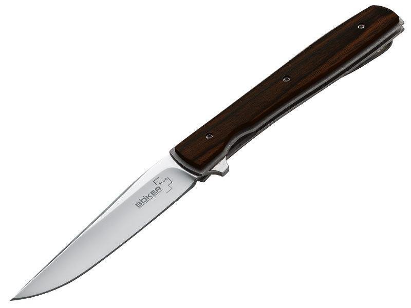 Nóż Boker Plus Urban Trapper Cocobolo - Lekki, blokowane ostrze, rękojeść z drewna cocobolo, nóż EDC - Ostrze 87 mm - Boker