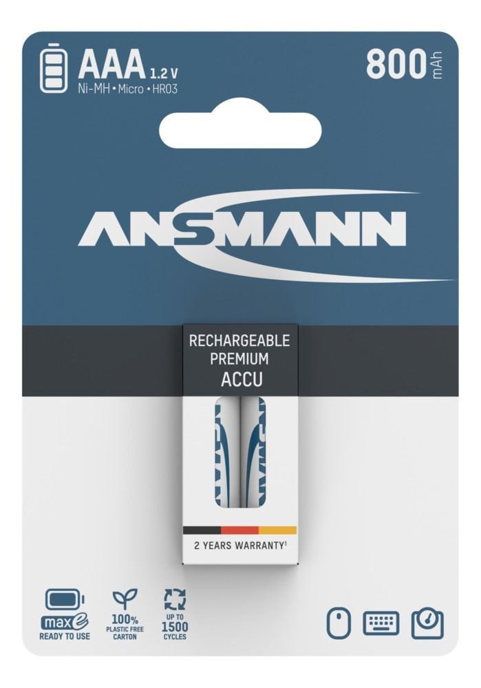 Akumulator Ansmann NiMH AAA/HR03 800mAh maxE 2 szt