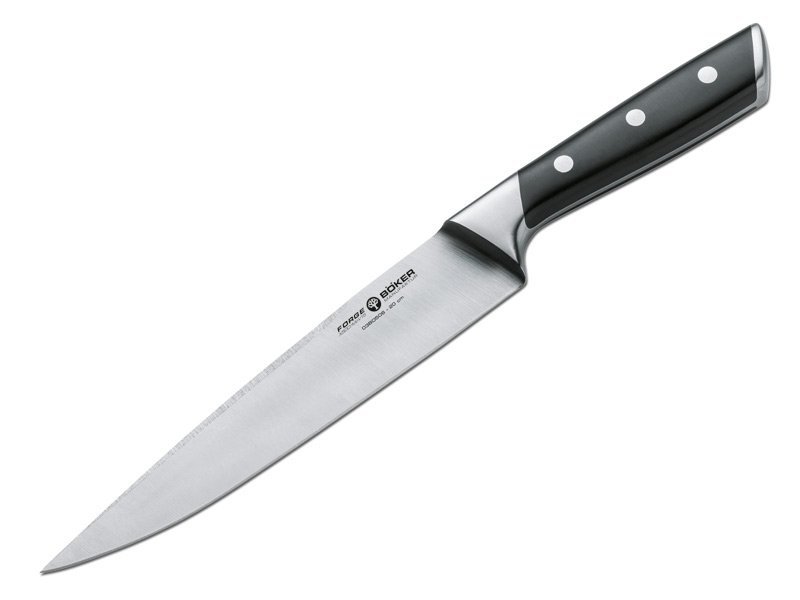 Nóż do Szynki Böker Forge – Stal X50CrMoV15, Ostrze 200 mm