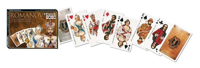 Karty Piatnik Dynastia Romanowów 2 Talie 55 Kart