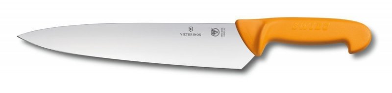 Nóż Szefa Kuchni Victorinox Swibo - Długie ostrze 31 cm, ergonomiczna rękojeść z poliamidu, sterylizowalny i zmywający się - 31 cm - Victorinox