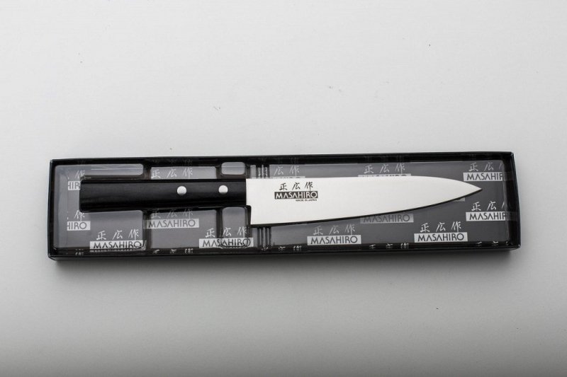 Nóż Masahiro Sankei Utility 150mm czarny [35845]