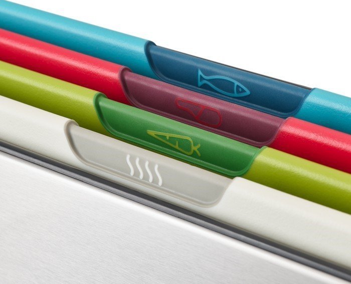 Joseph Joseph Zestaw 4 desek do krojenia Folio™, srebrny