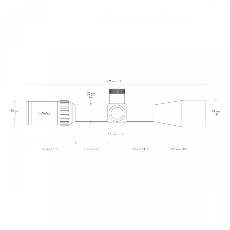 Luneta celownicza Hawke Vantage 30 WA 4-12x42 IR .223 /.308 Marksman