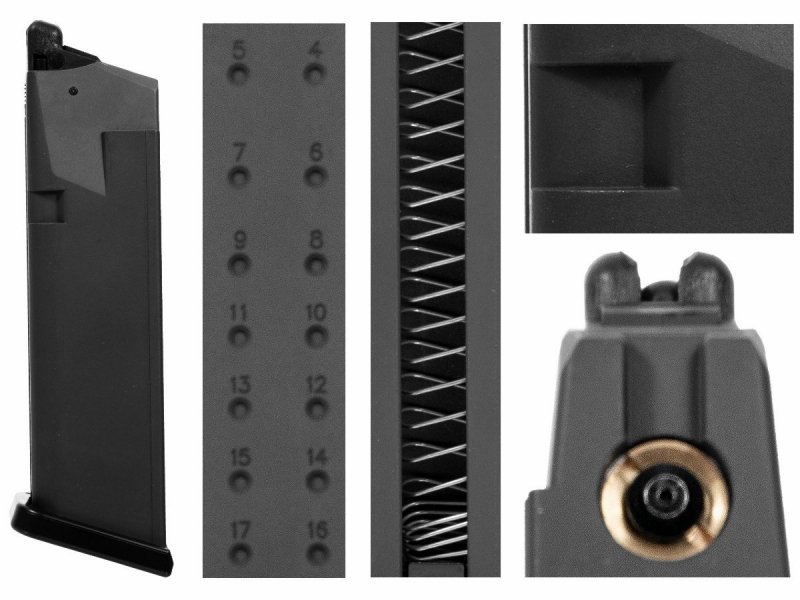 Magazynek do ASG Glock 17 gen 4 6 mm